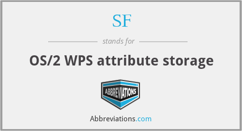 What is the abbreviation for os/2 wps attribute storage?